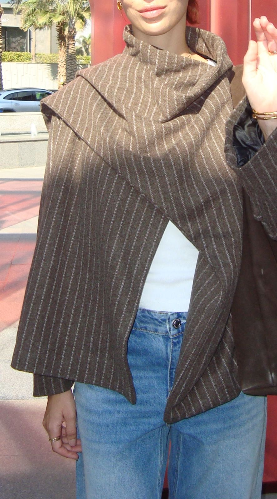 Scarf Jacket (Brown)