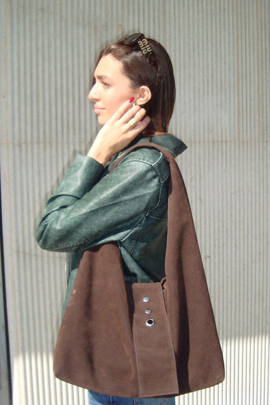 Suede Bag (Brown)