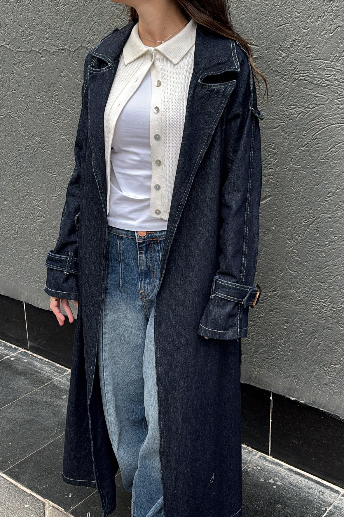 Denim Trench Coat