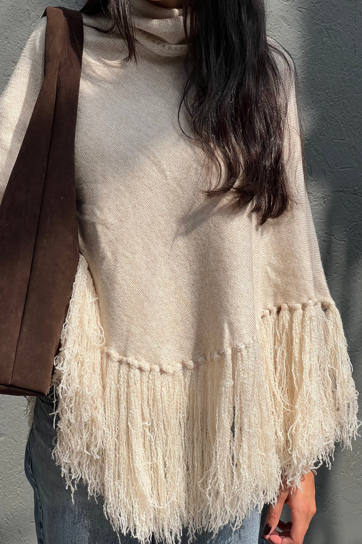 Poncho (Cream)